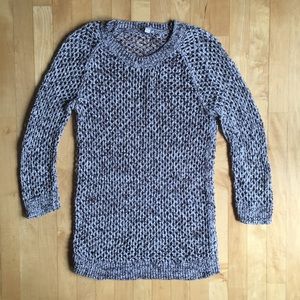 Open-knit Gap tall marled brown sweater Large